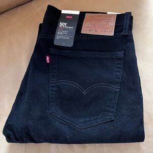 Levi's 501 Black Straight Jeans